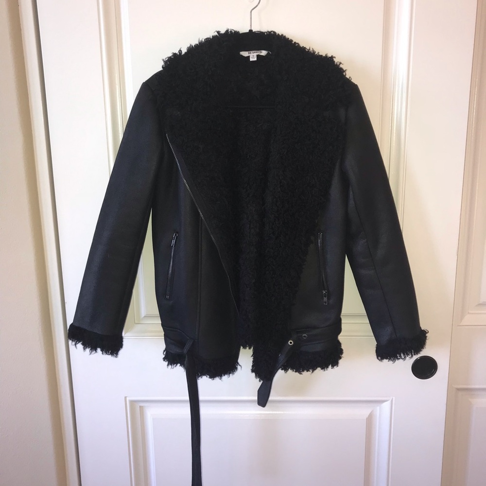 BB Dakota Black Sherpa Jacket